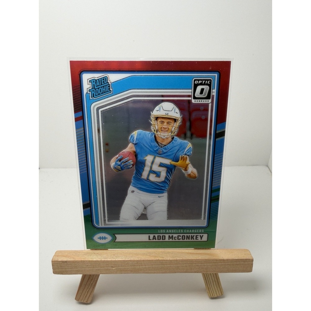 2024 Panini Donruss - Rated Rookie Optic‎  Red & Green Prizm Ladd McConkey